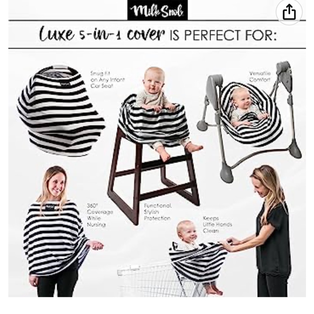 NWOT Milk Snob 5-in-1 Cover